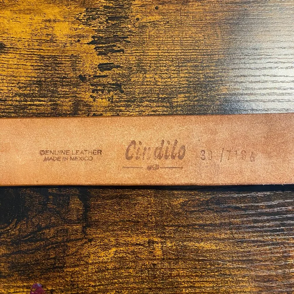 Cindilo Leather Brown Belt Sz 38